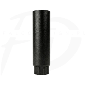 Rura spustowa stal Inguri  ⌀ 87długość 1m kolor czarny matowy